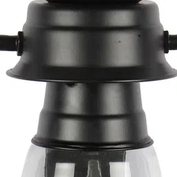 devansh Cleo Black Metal Wall Mounted Lantern Lamp image 3