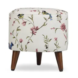 globally indian Oliver Solid Wood Ottoman image 2