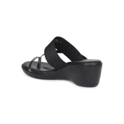 Bata Women's Black Wedges Toe-Ring Sandals image 3