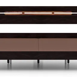 urban ladder Amal Solid Wood Queen Size Non Storage Bed in Mahogany Finish image 4