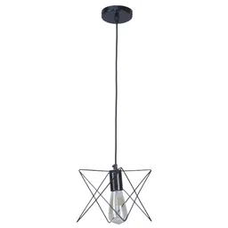 shoppeefry Nordic Black Vintage Metal Single Hanging Light by SS Lightings image 4