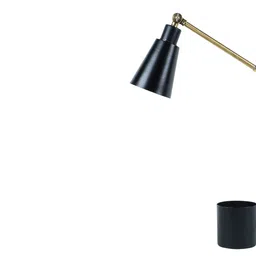 shoppeefry Designer Black and Gold Study Lamp With Metal Base image 4