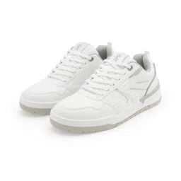 Red Tape Women Solid White & Grey Sneakers image 5