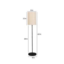 pristine interiors Sabin Beige Jute Shade Floor Lamp image 4