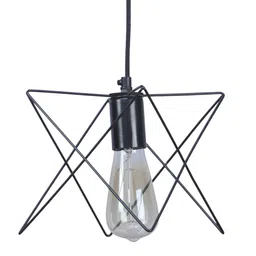 shoppeefry Nordic Black Vintage Metal Single Hanging Light by SS Lightings image 5
