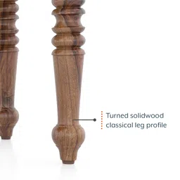 aara craft by urban ladder Bunai Solid Wood Bench in Teak Finish image 5