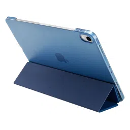 spigen Plastic, Polycarbonate & Polyurethane Leather Flip Cover for Apple iPad Pro 11 Inch (Wireless Charging Compatible, Blue) image 5
