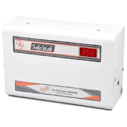 SafeStab 11 Amps Voltage Stabilizer For 1.5T Air Conditioner (150 - 270 V, Digital Display, VST 400D, White) image 5