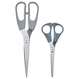 ikea svärdfisk Scissors, set of 2, stainless steel grey/grey-turquoise-picture-23