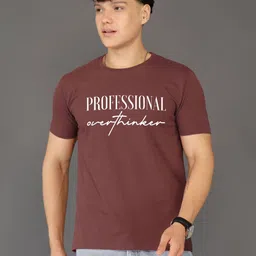 BRAWNY BATTLER Typography Printed Round Neck Pure Cotton T-Shirt-picture-38