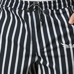 CHROME & CORAL Men Pack of 2 Striped Printed Regular Fit Regular Fit Regular Shorts image 5