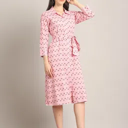 Rajnandini Floral Printed A-Line Dress image 4