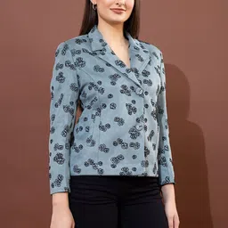 all about you Printed Single-Breasted Coats image 4