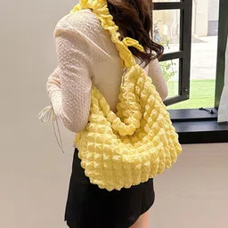 KPOP Women Solid Structured Shoulder Bag image 2