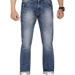 Votico Men London Slim Fit Mid-Rise Heavy Fade Jeans-picture-28
