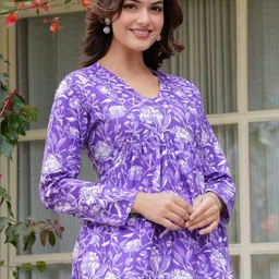 KALINI Floral Print Empire Top image 2