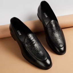 CODE by Lifestyle Men Textured Formal Loafers-picture-4