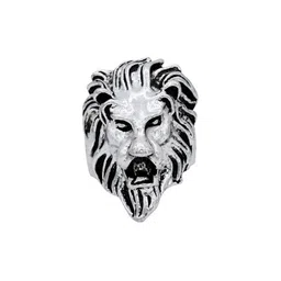 Oxidised Antique finish Brass Macho,design Finger ring Men stylish Latest fashion-image-19