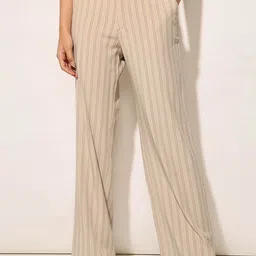 ONLY Women Striped Straight Fit Trousers-image-18