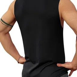 JUMPCUTS Pack Of 2 Printed Slim Fit Gym Vest image 2