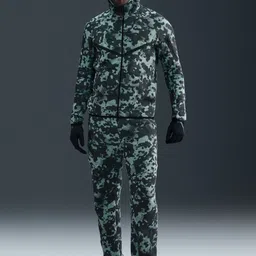 Nike Tech Men's Full-Zip Fleece Camo Windrunner Jacket-image-5