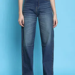 PUELLA Women Straight Fit High-Rise Light Fade Stretchable Jeans-picture-25