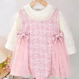 INCLUD Puff Sleeve A-Line Dress image 2