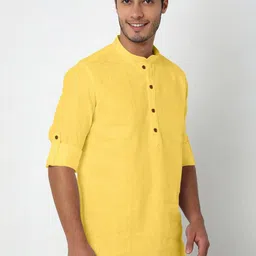 Fifth U Men Yellow Kurta-picture-33