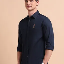 U.S. Polo Assn. Men Classic Fit Solid Button-Down Collar Cotton Casual Shirt image 5