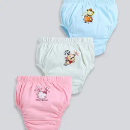 MooNKids Kids Pack Of 3 Printed Pure Cotton Basic Bloomers R1-MK_Bloomer_323-picture-13
