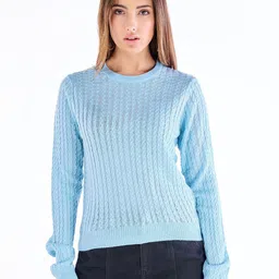 Bewakoof Women Cable Knit Pullover-image-27