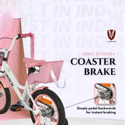 VROCK Girls Magic 14T Steel Frame & Coaster Hub Single Speed Bicycle image 3