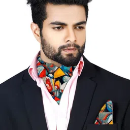 Blacksmith Men Printed Ascot Tie image 3