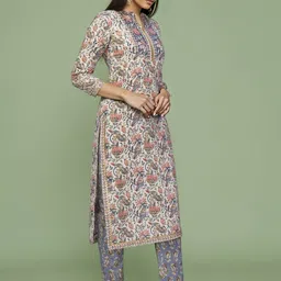 SZN Women Blue Kurta Sets image 4