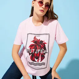 The Roadster Lifestyle Co. Printed Cotton Oversized T-Shirt-picture-28