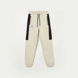Kappa Boys Colourblocked Cotton Mid-Rise Regular Fit Joggers-picture-24