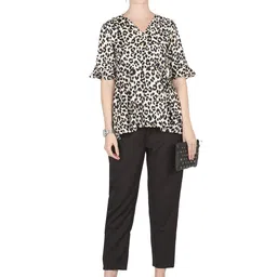 PRIDEWEAR Animal Printed Peplum Top image 5