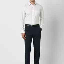 Van Heusen Men Mid-Rise Regular Fit Formal Trousers image 2