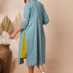 FASHOR Women Round Neck A-Line Midi Dress with Jacket image 2