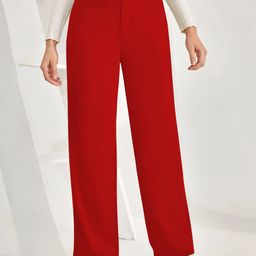 BAESD Women Relaxed Straight Leg High-Rise Trousers-picture-9