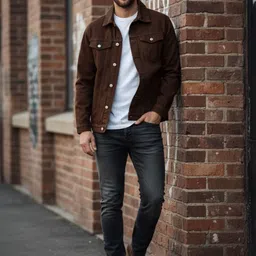 GENZILOOKS Men Woollen Denim Jacket-picture-26