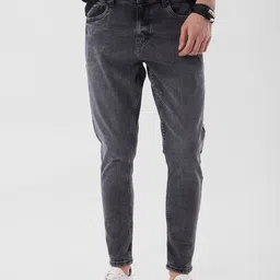 Snitch Men Snitch Charcoal Grey Mid-Rise Skinny Fit Jeans-picture-18