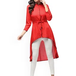 Neelokurti Women Solid High Low Hem Kurta-picture-17