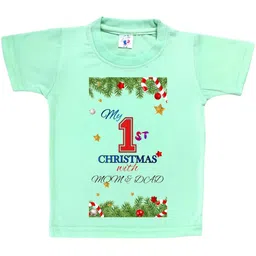 Cute Pals Kids-Unisex Green Cotton Graphic Printed Tshirts-picture-20