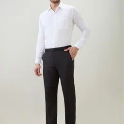 Raymond Contemporary Fit Men Original Mid Rise Formal Trousers-picture-35