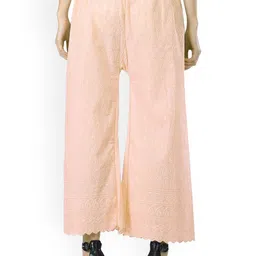SRISARAS Women Flared Cotton Palazzos image 2