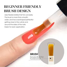 CANNI Hema Free UV Jelly Color Nail Polish - 9 ml Shade - 9163 image 5