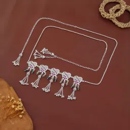 JollyStar Rajputi Bridal Kamarband Stones Studded & Beaded Waist Chain-picture-39
