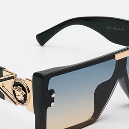 PELLE LUXUR Unisex Rectangle Sunglasses with UV Protected Lens PL25GS308 image 5