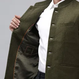 ColorPlus Mandarin Collar Nehru Jacket image 5
